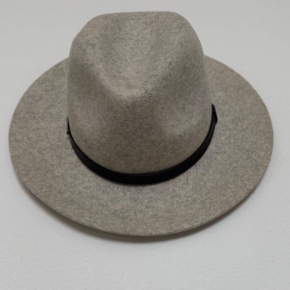 GIGI PIP Gray Wool Hat with Black Band